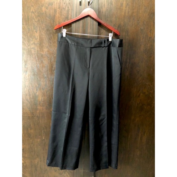 NWOT modern black sateen dress pants by Spiegel - Picture 6 of 9